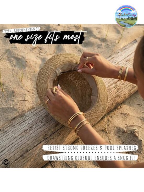 Short Brim Fedora Sun Hat with UPF 50+ Protection main image 5